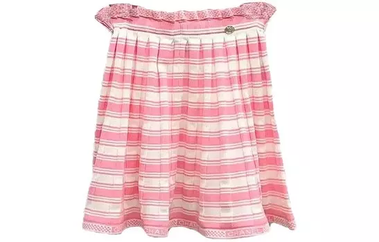 Юбка женская Chanel, розовый / кремовый