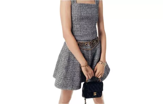 Юбка женская Chanel, серый