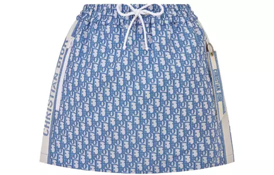 Юбка женская Dior, голубой / белый