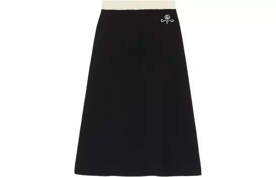Юбка женская Gucci длинная, черный