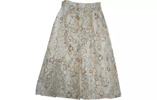 Юбка женская Hermes длинная, белый