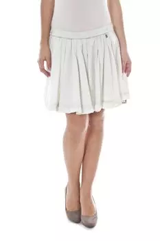 Юбка женская John Galliano короткая в складку, белый