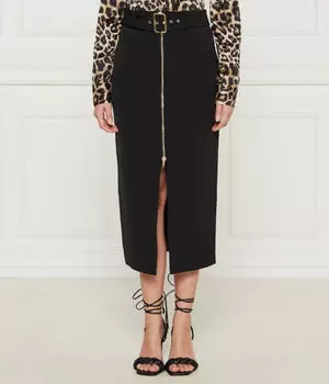 Юбка женская Liu Jo прямого кроя с разрезом на молнии, черный