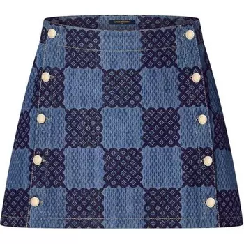 Юбка женская Louis Vuitton длинная, синий