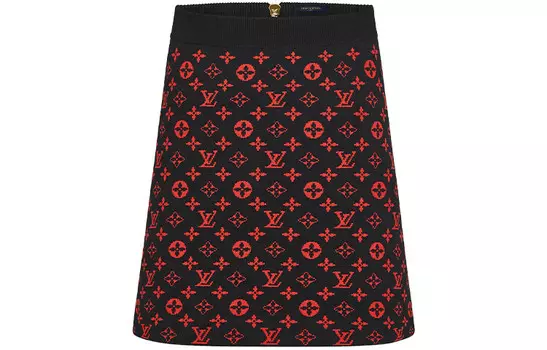 Юбка женская Louis Vuitton, красный
