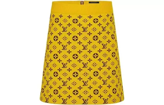 Юбка женская Louis Vuitton повседневная, желтый