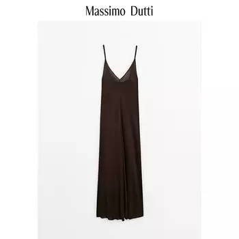 Юбка женская Massimo Dutti во французском стиле, коричневый