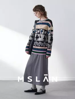 Юбка женская Mslan асимметричная, серый