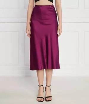 Юбка женская Patrizia Pepe атласная миди, фиолетовый