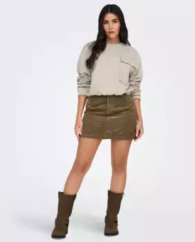 Юбка женская вельветовая jdy, коричневый