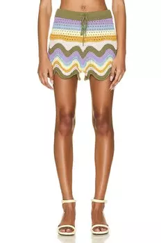 Юбка Zimmermann Raie Stripe Knit Short, цвет Multi