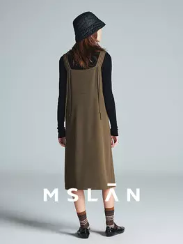 Юбка зимняя Mslan с лентой, черный