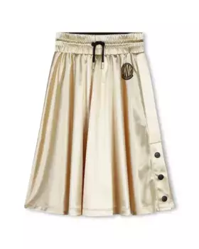 Юбка золотая для девочки на резинке на талии DKNY, золотой