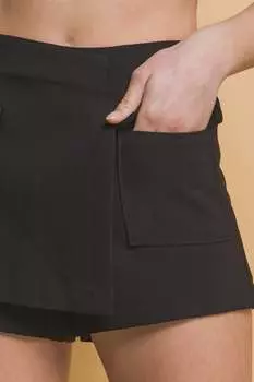 Юбки-шорты FASHNZFAB Vertigo с карманами-карго, черный