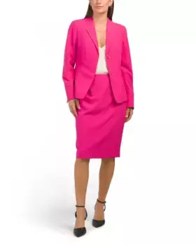 Юбочный костюм Le Suit, фуксия