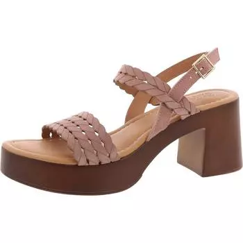 Jud-Italy женские туфли с ремешком на щиколотке, круглым носком и блочным каблуком Bella Vita, красный