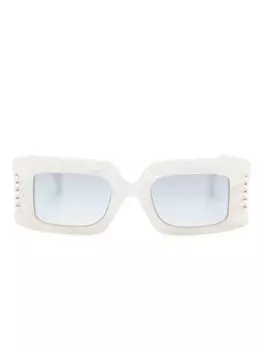 Judy прямоугольная оправа Солнцезащитные очки Vivienne Westwood, белый