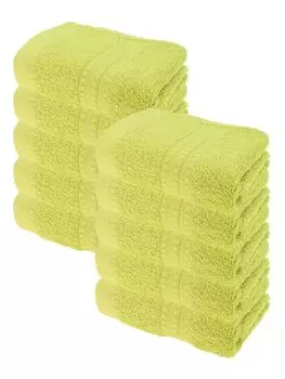 Julie Julsen Набор гостевых полотенец ORGANIC 10 шт. 30x50 салатовый, зеленый
