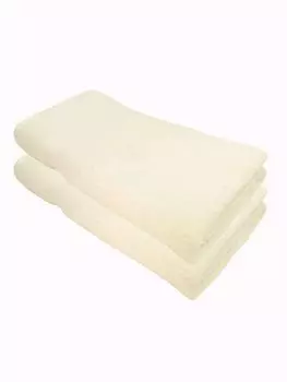 Julie Julsen ORGANIC Набор банных полотенец 2 шт. 100x150 натуральный белый, бежевый