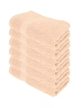 Julie Julsen ORGANIC Набор полотенец, 6 шт., 50x100, пастельно-розовый, бежевый