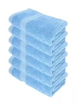 Julie Julsen ORGANIC Набор полотенец 6 шт. 50x100 небесно-голубой, синий