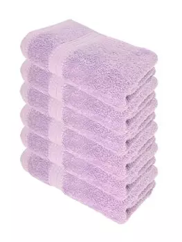 Julie Julsen ORGANIC Набор полотенец 6 шт. 50х100 лавандовый, розовый