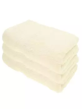 Julie Julsen ORGANIC Набор полотенец для душа, 3 шт., 70x140, натуральный белый, бежевый