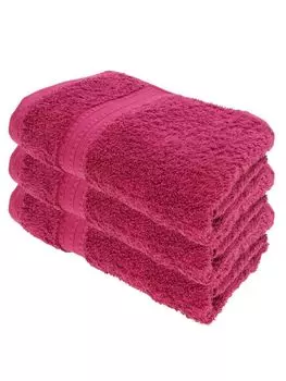 Julie Julsen ORGANIC Набор полотенец для душа, 3 шт., 70x140, фуксия, красный