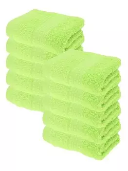 Julie Julsen ORGANIC набор полотенец для гостей, 10 шт., 30х50, цвет яблока, зеленый
