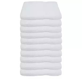 Julie Julsen упаковка из 10 гостевых полотенец 600 г/м, белые, 30 х 50 см., белый