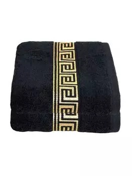 Julie Julsen, упаковка из 2 полотенец для сауны 600 г/м, 80 x 200 см, ЧЕРНО-ЗОЛОТО, белый