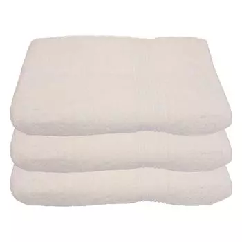 Julie Julsen, упаковка из 3 полотенец для душа, 600 г/м, натуральный белый, 70 x 140 см.