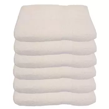 Julie Julsen упаковка из 6 полотенец 600 г/м натуральный белый, 50 х 100 см