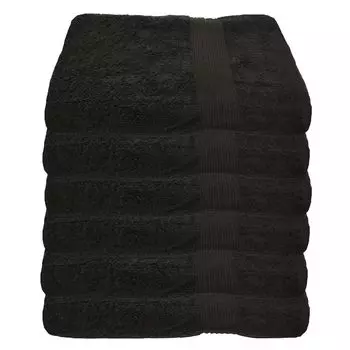 Julie Julsen упаковка из 6 полотенец 600 г/м, черные, 50 х 100 см, черный