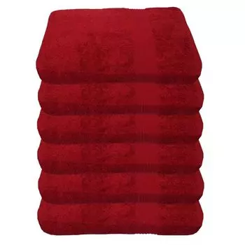 Julie Julsen упаковка из 6 полотенец 600 г/м Бордо, 50 х 100 см, красный