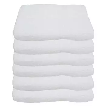 Julie Julsen, упаковка из 6 полотенец 600 г/м, белые, 50 х 100 см., белый