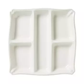 Юлиска Блюдо с закусками «Ягоды и нити» Juliska, белый