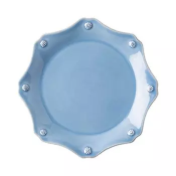 Juliska Десертная/салатная тарелка с ягодами и нитками, синий