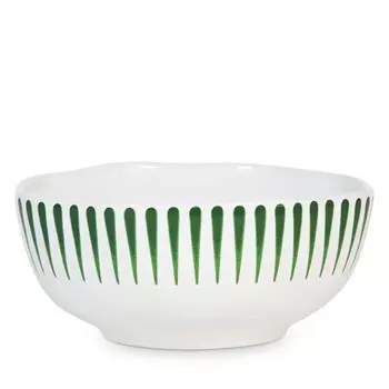 Juliska Sitio Stripe Миска для хлопьев/мороженого, зеленый