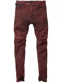 Julius рваные узкие брюки