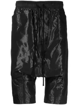 Julius шорты с низким шаговым швом, черный