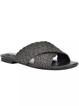June2 Женские сандалии Slip On Flat Slide Calvin Klein, черный