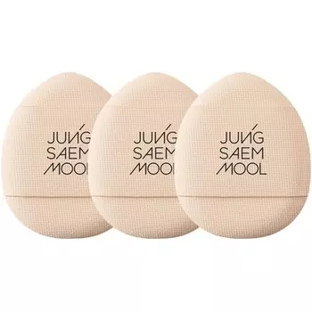 Jungsaemmool Official Skinny Tap Puff Mini Makeup Puff - Упаковка из 3 шт Jung Saem Mool