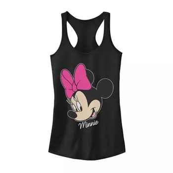 Юниорская Disney Минни Маус Лицо Портрет Улыбка Майка Licensed Character, черный