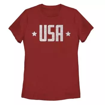 Юниорская футболка Americana Silver and Stars «USA», серебряный