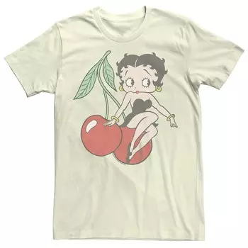 Юниорская футболка Betty Boop с изображением вишен Licensed Character, цвет Light Blue