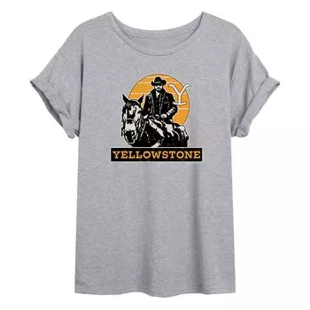 Юниорская футболка большого размера с рисунком Rip On Horse Yellowstone Licensed Character