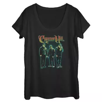 Юниорская футболка Cypress Hill с рисунком для всего тела, групповой снимок Licensed Character