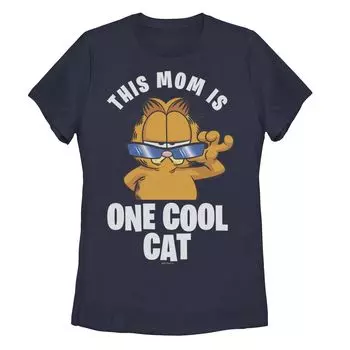 Юниорская футболка Garfield This Mom Is One Cool с портретом кота Licensed Character