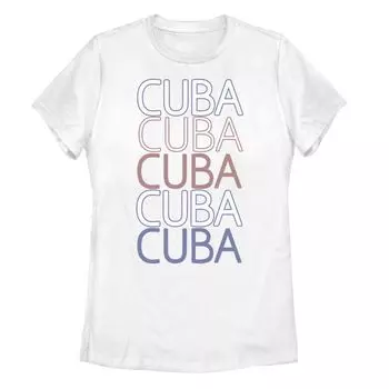 Юниорская футболка Gonzales Cuba со сложенной надписью